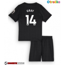Otroške Nogometnih dresov Tottenham Hotspur Archie Gray #14 Gostujoči 2025-26 Kratki rokavi (+ hlače)